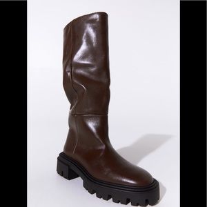 Zara Low Heeled Tall Boots